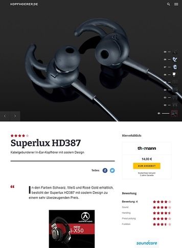 Kopfhoerer.de Superlux HD-387 Black Kopfhoerer.de Superlux HD-387 Black