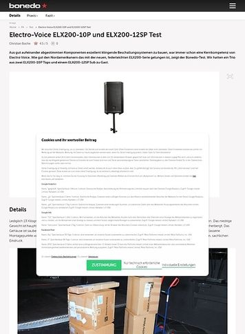 Bonedo.de Electro Voice ELX200-10P und ELX200-12SP Bonedo.de Electro Voice ELX200-10P und ELX200-12SP
