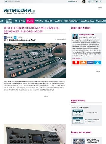 Amazona.de Elektron Octatrack MKII Amazona.de Elektron Octatrack MKII