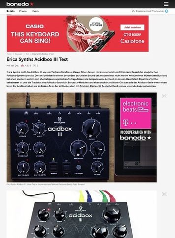 Bonedo.de Erica Synths Acidbox III Bonedo.de Erica Synths Acidbox III