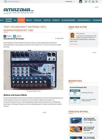 Amazona.de Soundcraft Notepad-12FX Amazona.de Soundcraft Notepad-12FX