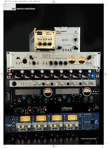 Professional Audio Lautstark - Mikrofonpreamps Professional Audio Lautstark - Mikrofonpreamps