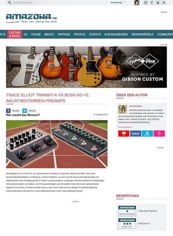 Amazona.de Trace Elliot Transit-A vs BOSS AD-10 Amazona.de Trace Elliot Transit-A vs BOSS AD-10