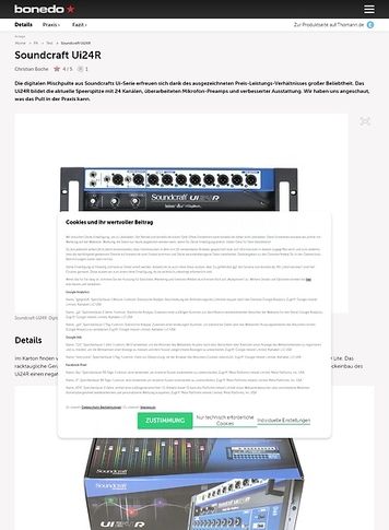 Bonedo.de Soundcraft Ui24R Bonedo.de Soundcraft Ui24R