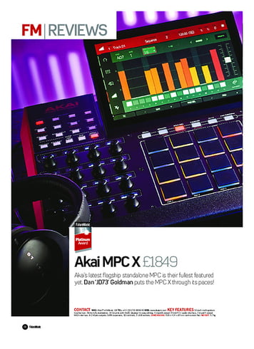 Future Music Akai MPC X Future Music Akai MPC X