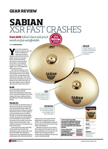 Rhythm Sabian XSR Fast Crashes Rhythm Sabian XSR Fast Crashes