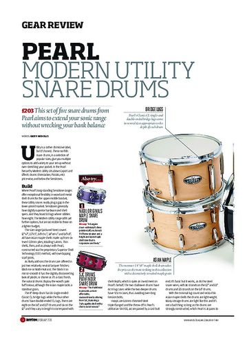 Rhythm Pearl Modern Utility Snare Drums Rhythm Pearl Modern Utility Snare Drums