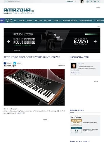 Amazona.de Korg Prologue Amazona.de Korg Prologue