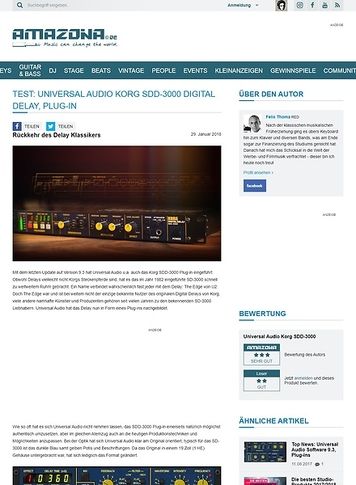 Amazona.de Universal Audio Korg SDD-3000 Digital Delay Amazona.de Universal Audio Korg SDD-3000 Digital Delay