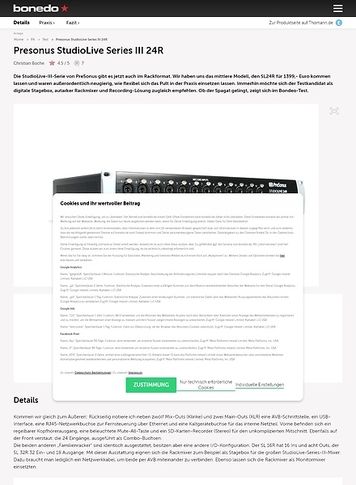Bonedo.de Presonus StudioLive Series III 24R Bonedo.de Presonus StudioLive Series III 24R