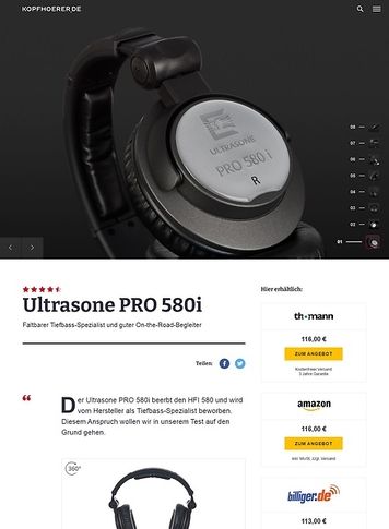 Kopfhoerer.de Ultrasone Pro-580i Kopfhoerer.de Ultrasone Pro-580i