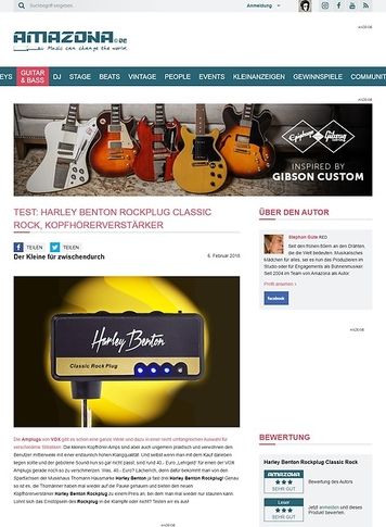 Amazona.de Harley Benton Rockplug Classic Rock Amazona.de Harley Benton Rockplug Classic Rock