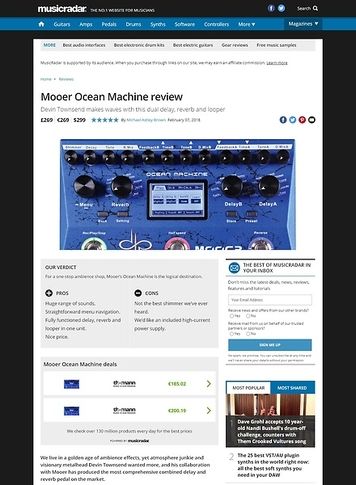 MusicRadar.com Mooer Ocean Machine MusicRadar.com Mooer Ocean Machine