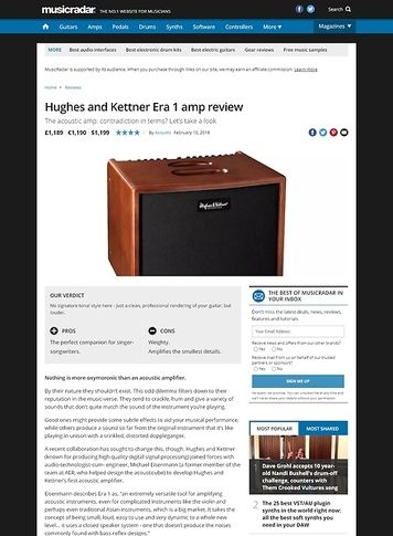 MusicRadar.com Hughes and Kettner Era 1 amp MusicRadar.com Hughes and Kettner Era 1 amp