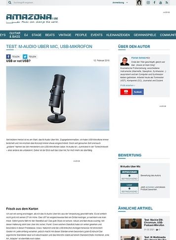 Amazona.de M-Audio Uber Mic Amazona.de M-Audio Uber Mic