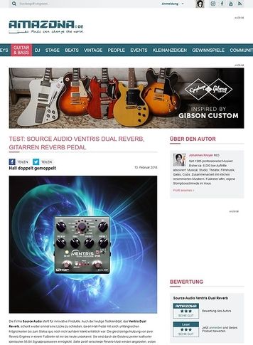 Amazona.de Source Audio Ventris Dual Reverb Amazona.de Source Audio Ventris Dual Reverb