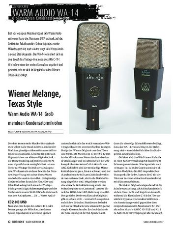 Sound & Recording Warm Audio WA-14 Sound & Recording Warm Audio WA-14