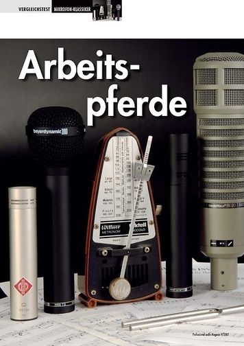 Professional Audio Arbeitspferde: Mikrofonklassiker Professional Audio Arbeitspferde: Mikrofonklassiker