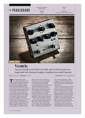 Guitarist Source Audio Ventris Dual Reverb Guitarist Source Audio Ventris Dual Reverb