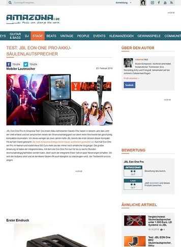 Amazona.de JBL Eon One Pro Amazona.de JBL Eon One Pro