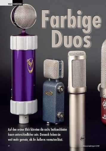 Professional Audio Farbige Duos: Mikrofone Professional Audio Farbige Duos: Mikrofone