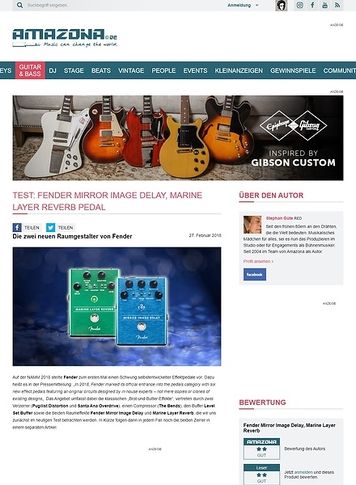 Amazona.de Fender Mirror Image Delay und Marine Layer Reverb Amazona.de Fender Mirror Image Delay und Marine Layer Reverb