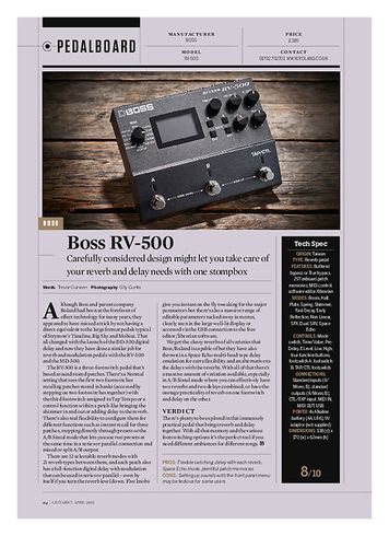 Guitarist Boss RV-500 Guitarist Boss RV-500
