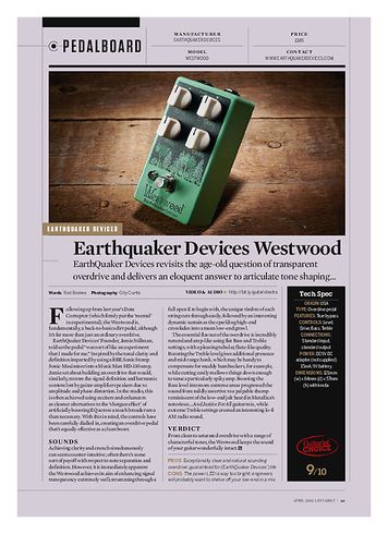 Guitarist Earthquaker Devices Westwood Guitarist Earthquaker Devices Westwood