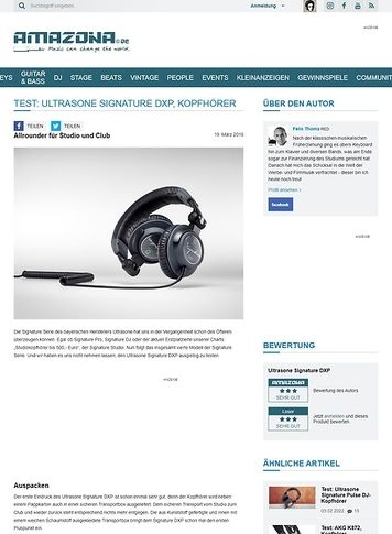 Amazona.de Ultrasone Signature DXP Amazona.de Ultrasone Signature DXP