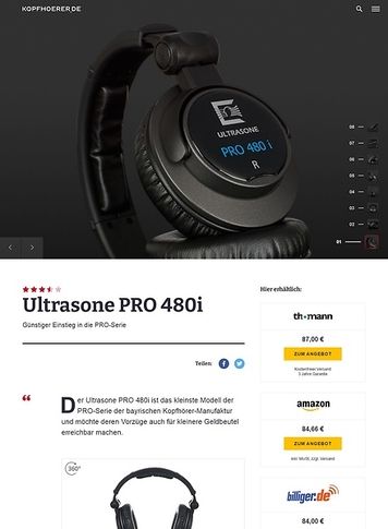 Kopfhoerer.de Ultrasone Pro-480i Kopfhoerer.de Ultrasone Pro-480i