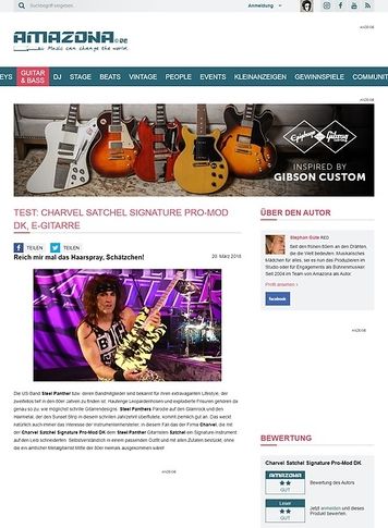 Amazona.de Charvel Satchel Signature Pro-Mod DK Amazona.de Charvel Satchel Signature Pro-Mod DK