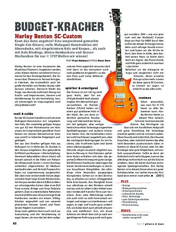 Gitarre & Bass Harley Benton SC-Custom Gitarre & Bass Harley Benton SC-Custom