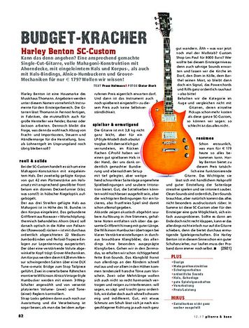 Gitarre & Bass Harley Benton SC-Custom Gitarre & Bass Harley Benton SC-Custom