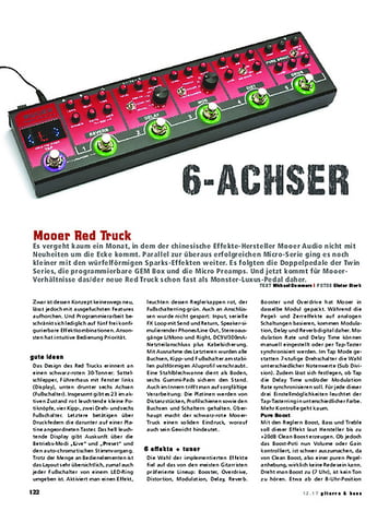 Gitarre & Bass Mooer Red Truck Gitarre & Bass Mooer Red Truck