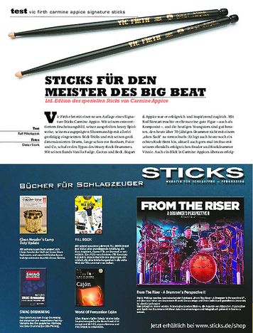 Sticks Vic Firth Carmine Appice Signature Sticks Sticks Vic Firth Carmine Appice Signature Sticks