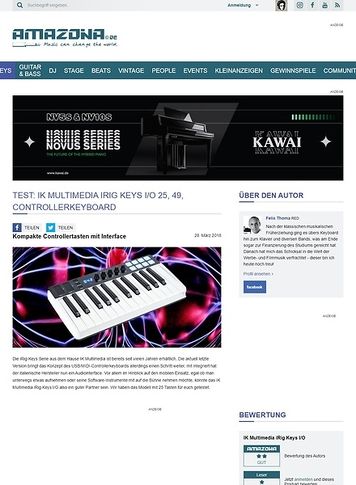 Amazona.de IK Multimedia iRig Keys I/O 25, 49 Amazona.de IK Multimedia iRig Keys I/O 25, 49