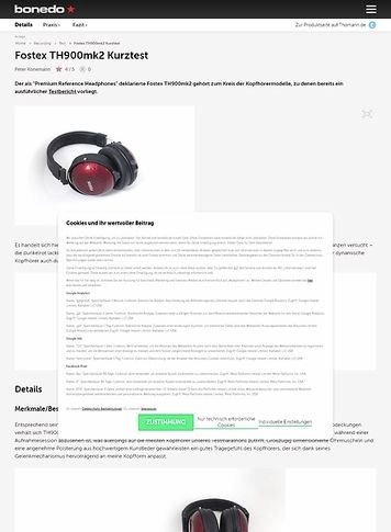 Bonedo.de Fostex TH900mk2 Bonedo.de Fostex TH900mk2