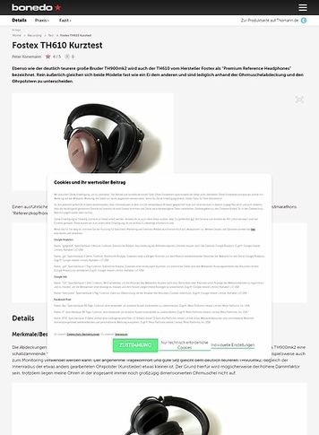 Bonedo.de Fostex TH610 Bonedo.de Fostex TH610
