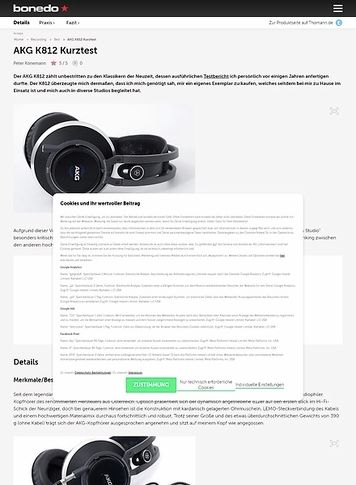 Bonedo.de AKG K812 Bonedo.de AKG K812
