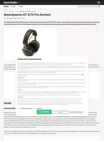 Bonedo.de Beyerdynamic DT 1770 Pro Bonedo.de Beyerdynamic DT 1770 Pro