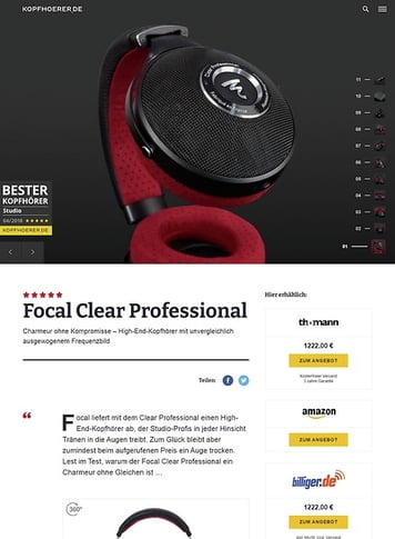 Kopfhoerer.de Focal Clear Professional Kopfhoerer.de Focal Clear Professional