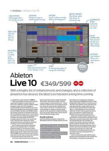 Computer Music Ableton Live 10 Computer Music Ableton Live 10