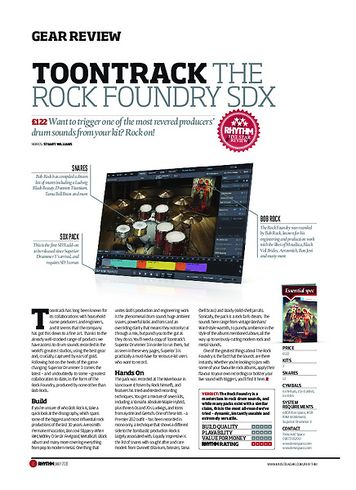 Rhythm Toontrack The Rock Foundry SDX Rhythm Toontrack The Rock Foundry SDX