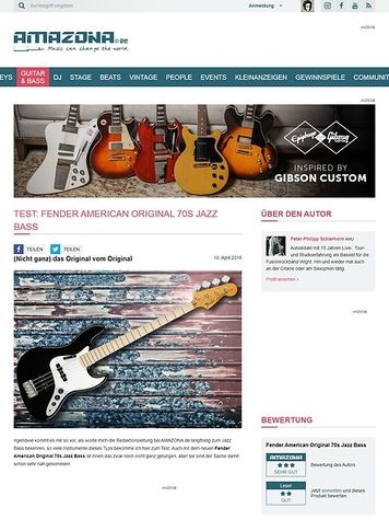 Amazona.de Fender American Original 70s Jazz Bass Amazona.de Fender American Original 70s Jazz Bass