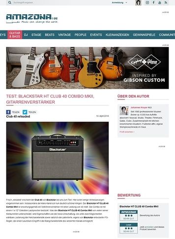 Amazona.de Blackstar HT CLUB 40 Combo MkII Amazona.de Blackstar HT CLUB 40 Combo MkII