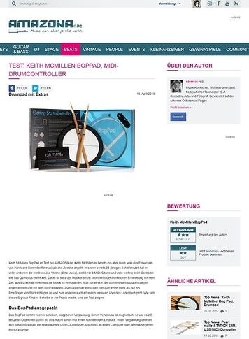 Amazona.de Keith McMillen BopPad Amazona.de Keith McMillen BopPad
