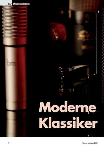 Professional Audio Moderne Klassiker: Bändchen Mikrofone Professional Audio Moderne Klassiker: Bändchen Mikrofone