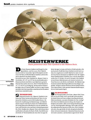 Sticks Paiste Masters Thin Cymbals Sticks Paiste Masters Thin Cymbals