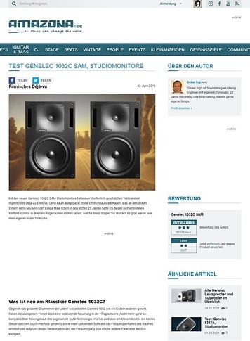 Amazona.de Genelec 1032C SAM Amazona.de Genelec 1032C SAM