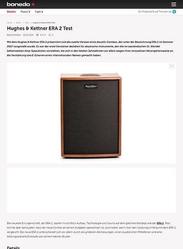 Bonedo.de Hughes & Kettner ERA 2 Bonedo.de Hughes & Kettner ERA 2